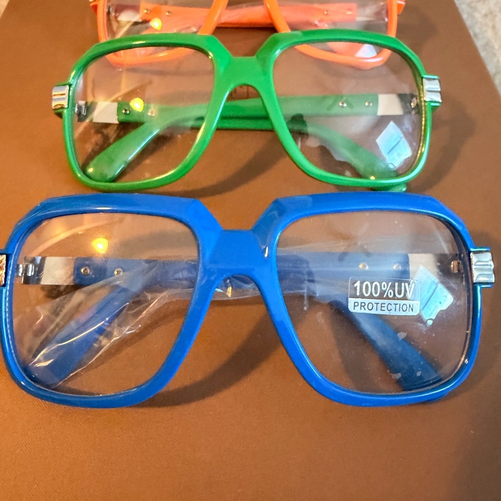 Colorful Retro UV Protection Glasses Set
